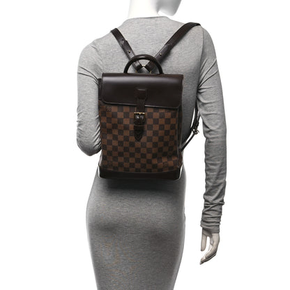 Louis Vuitton Damier Ebene Soho Backpack 2 of 12
