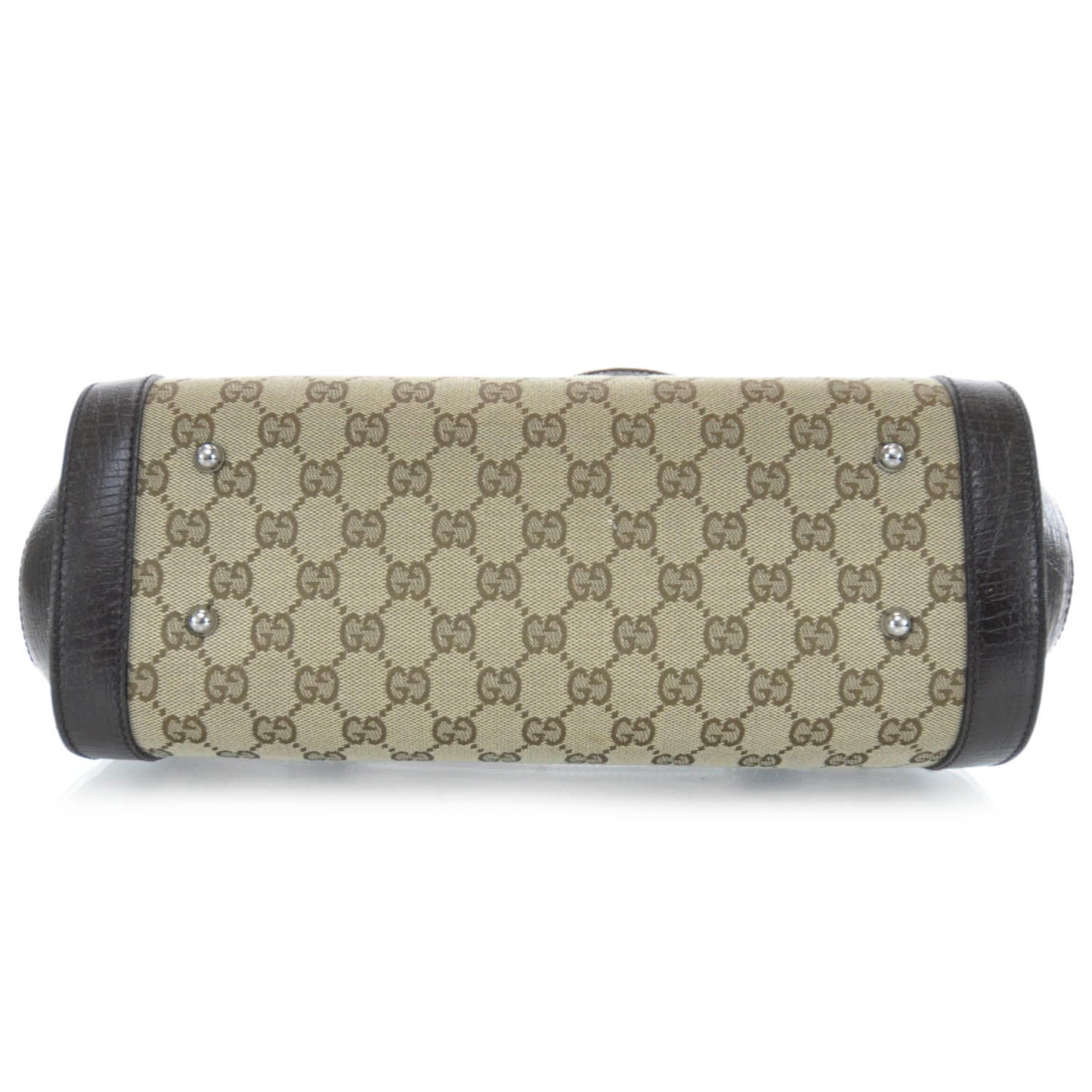 Monogram Bamboo Bullet Satchel Brown