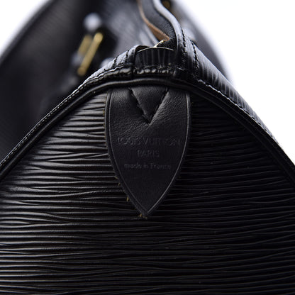 Louis Vuitton Epi Speedy 25 Black 7 of 8