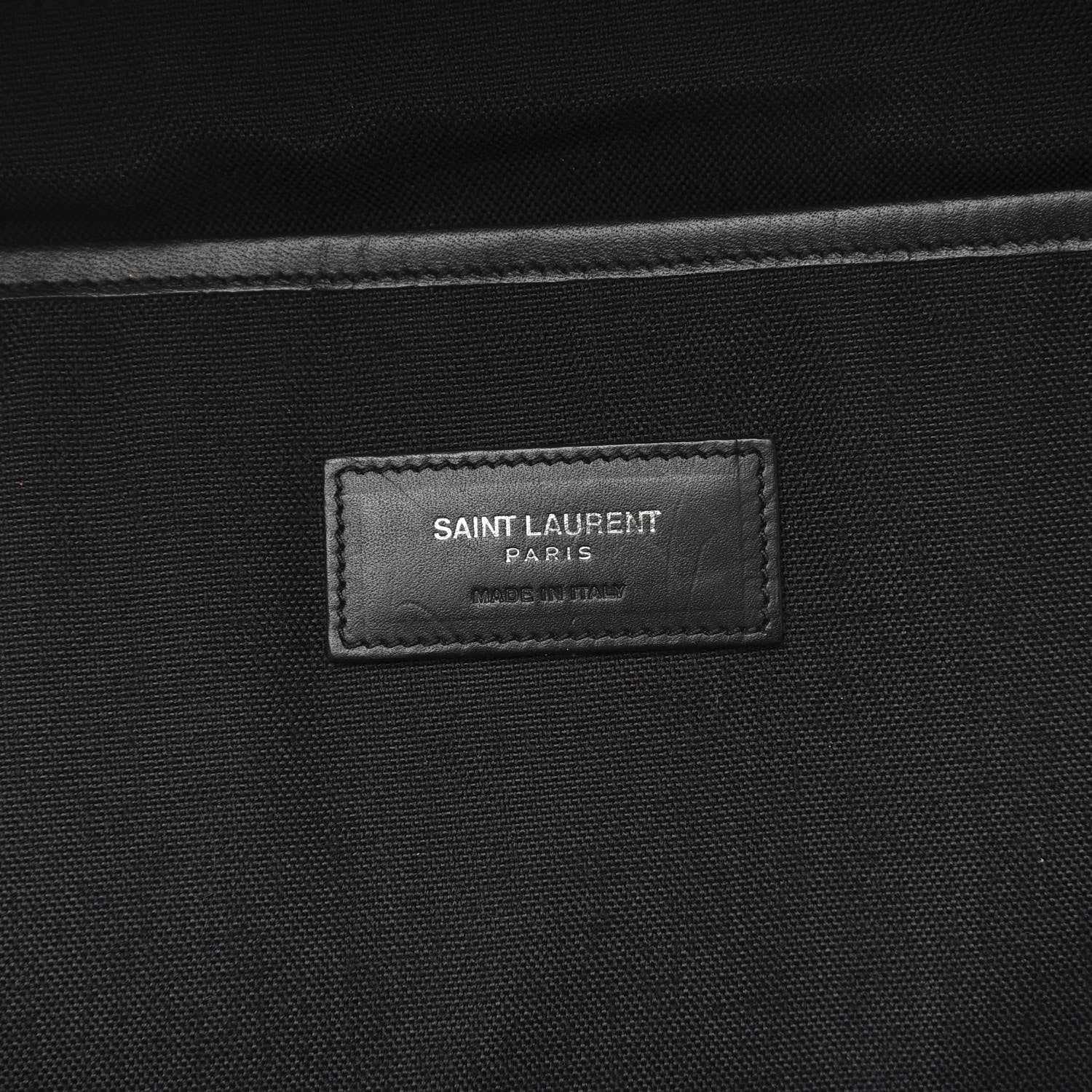 Saint Laurent Canvas Stars Print Hunting Backpack Black Silver 5 of 8