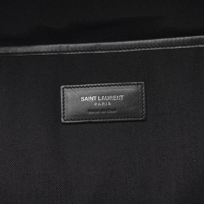 Saint Laurent Canvas Stars Print Hunting Backpack Black Silver 5 of 8