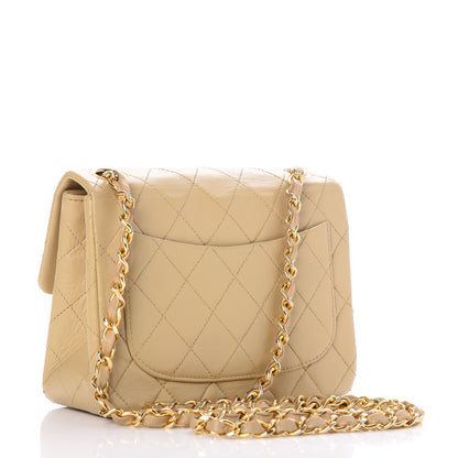 Chanel Lambskin Quilted Mini Square Flap Beige 3 of 8