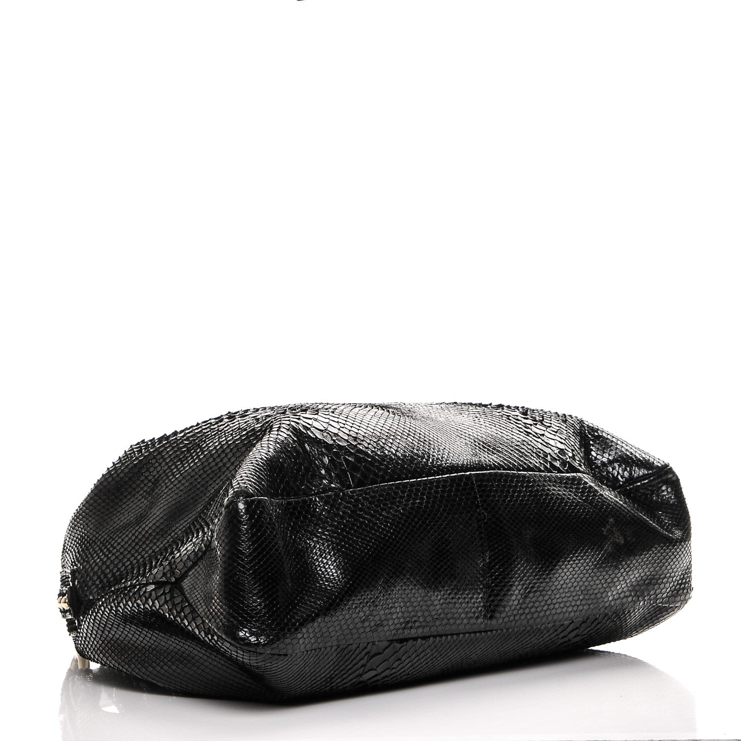 Gucci Python Large Horsebit Chain Hobo Black 4 of 6