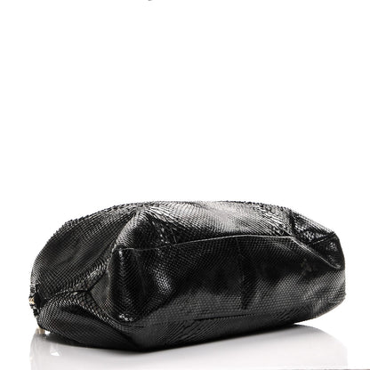 Gucci Python Large Horsebit Chain Hobo Black 4 of 6