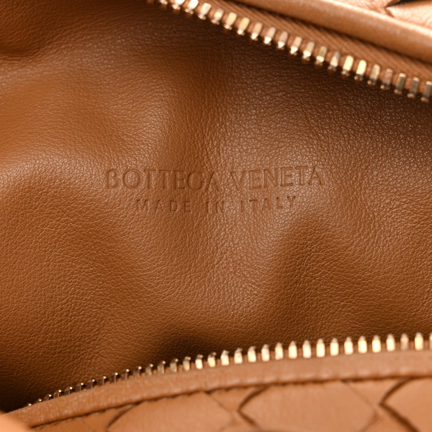 Nappa Intrecciato Teen Jodie Hobo Caramel