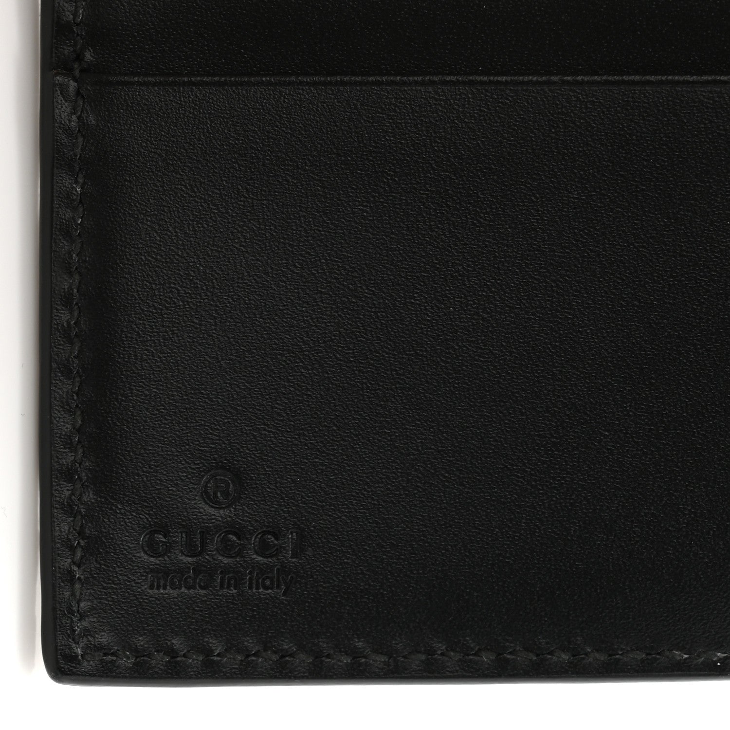 Gucci Guccissima Interlocking G French Wallet Black 6 of 8