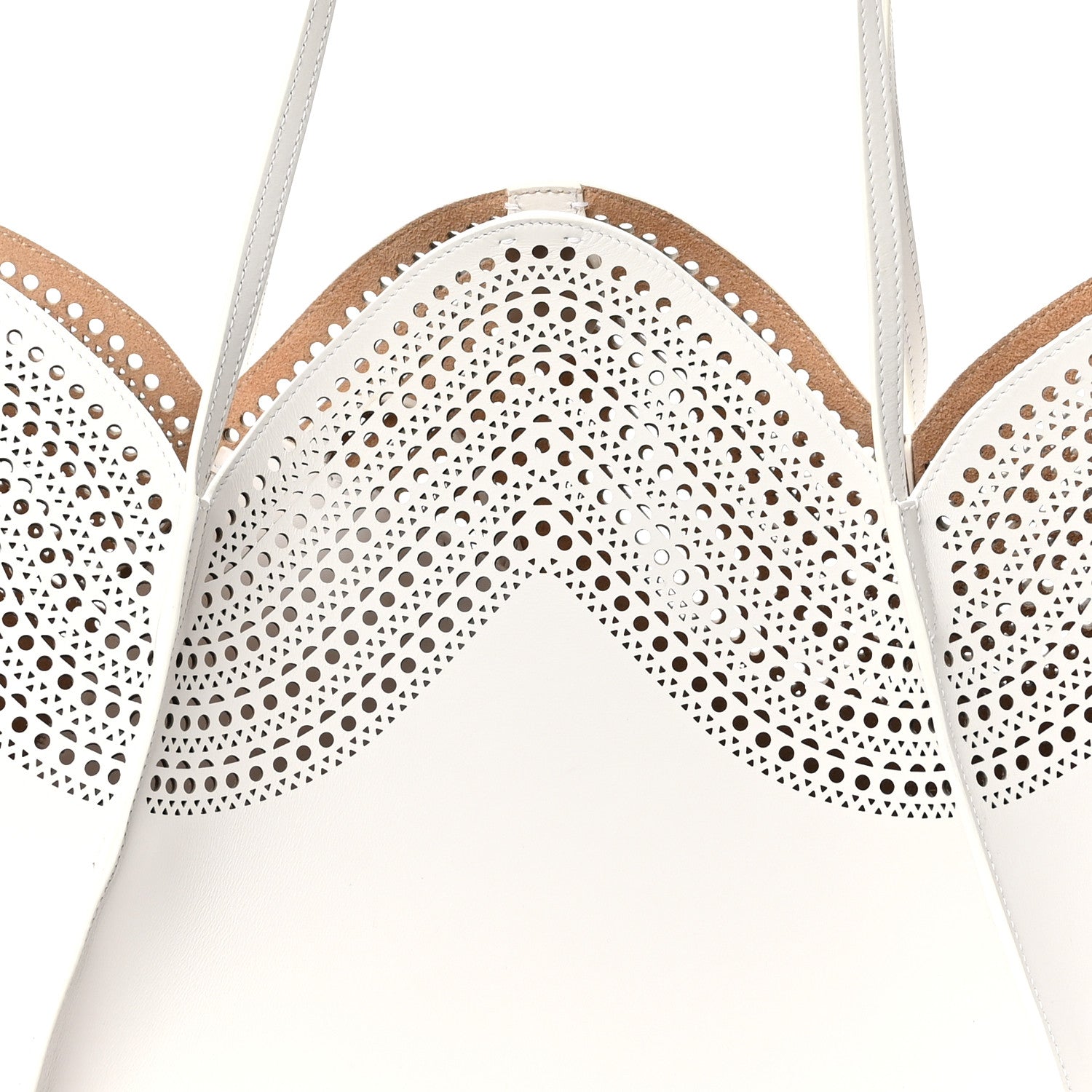 Alaia Calfskin Vienne Lili 24 Tote White 8 of 10