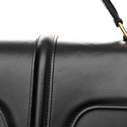 Celine Satinated Calfskin Medium 16 Top Handle Bag Black 14 of 18