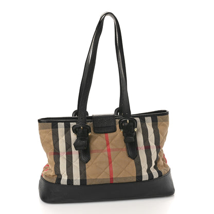 Burberry House Check Quilted Tote Brown 3 of 8