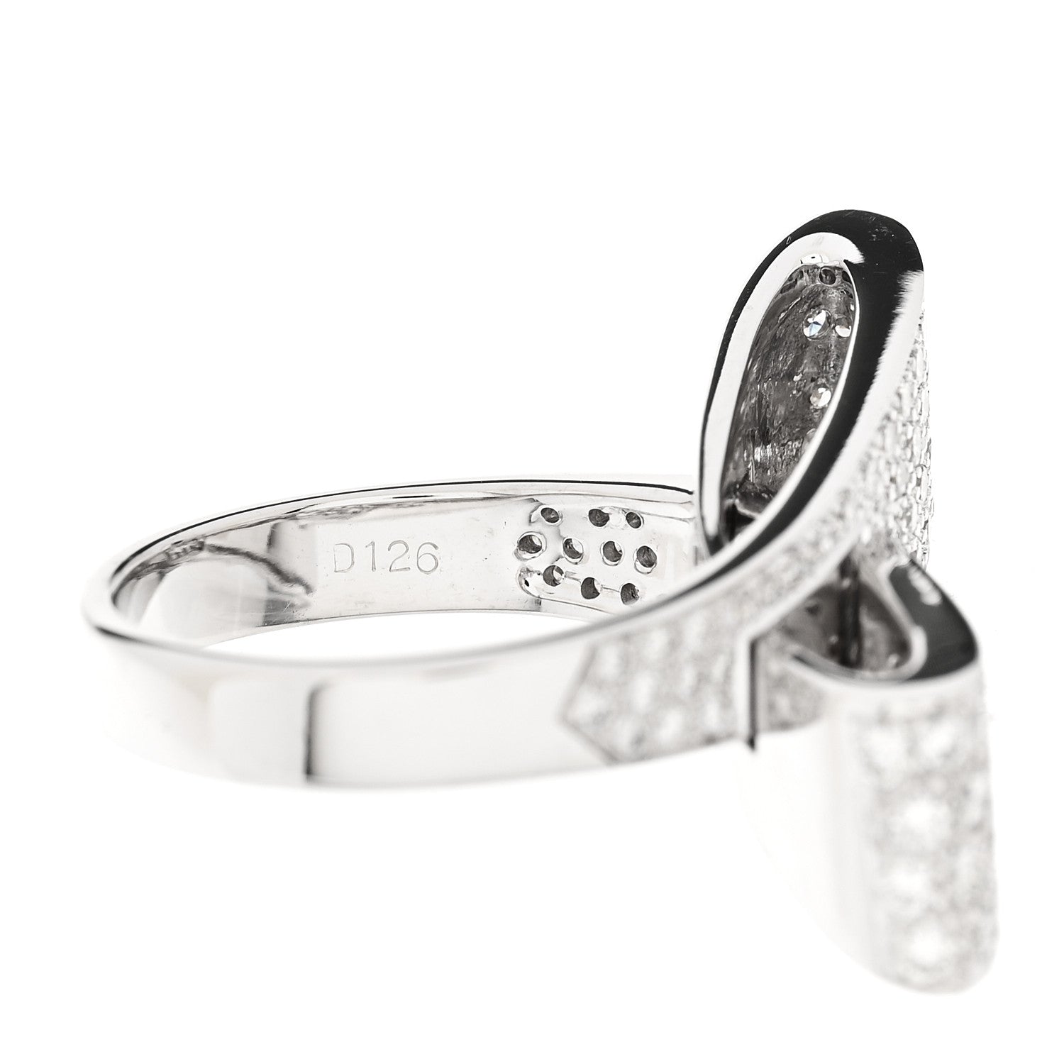 Parker & West by FASHIONPHILE 18K White Gold Diamond 1.26ctw Bow Ring 53 6.25 10 of 10