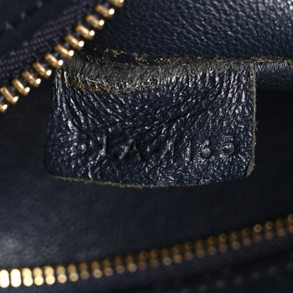 Celine Crocodile Embossed Nubuck Small Belt Cabas Phantom Navy Blue 7 of 11
