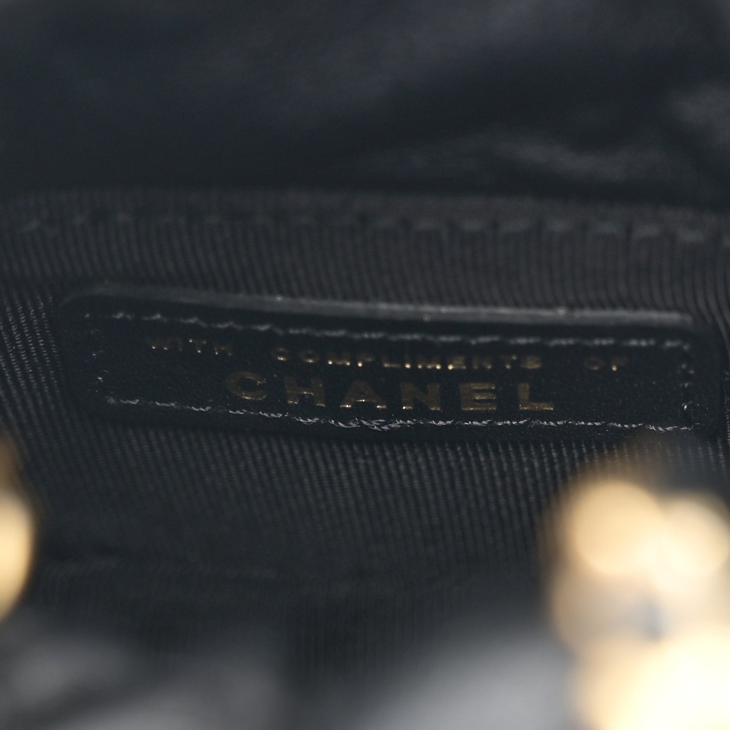 Calfskin Quilted Mini Drawstring Bucket Bag Black