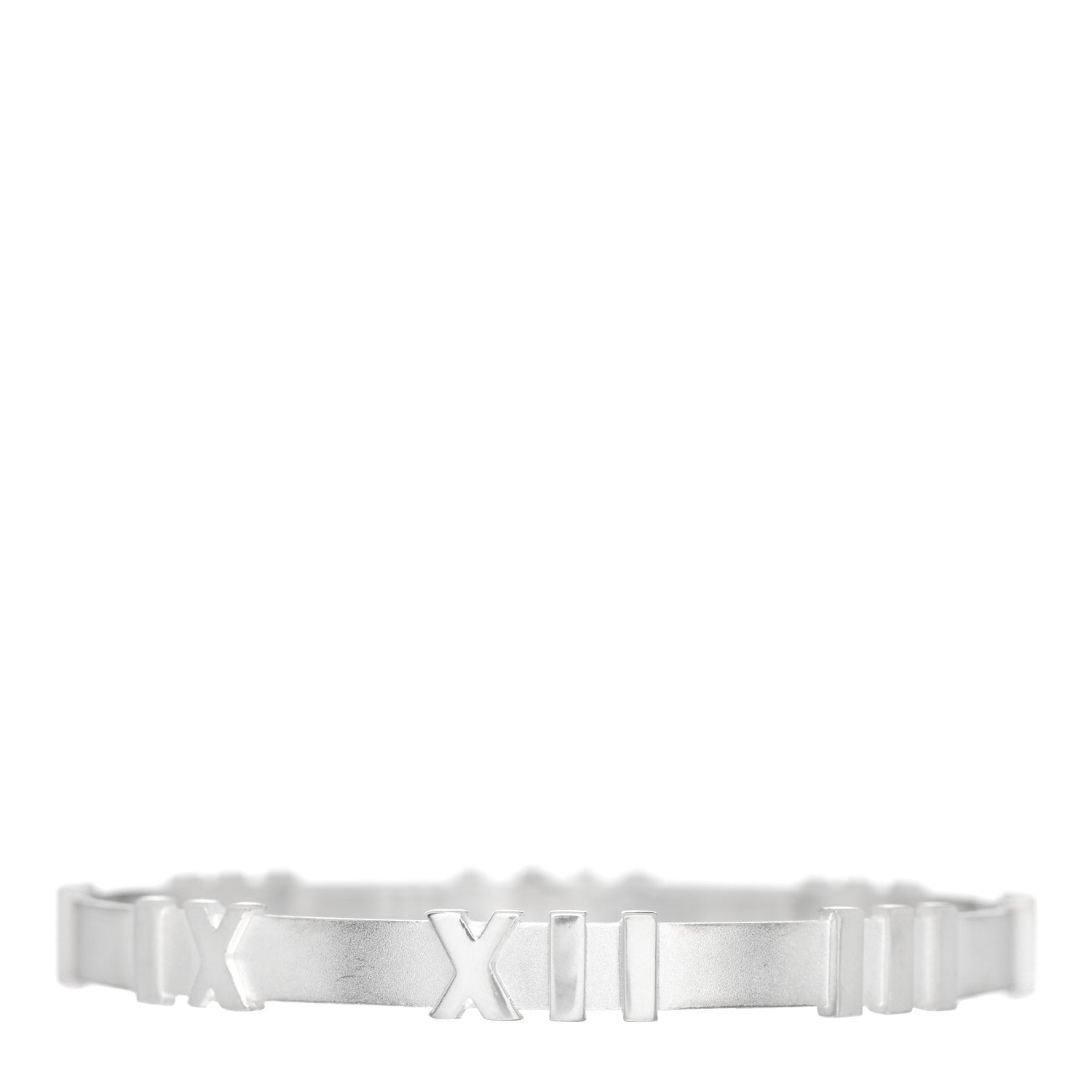 Tiffany Sterling Silver Atlas Bangle Bracelet 1 of 4