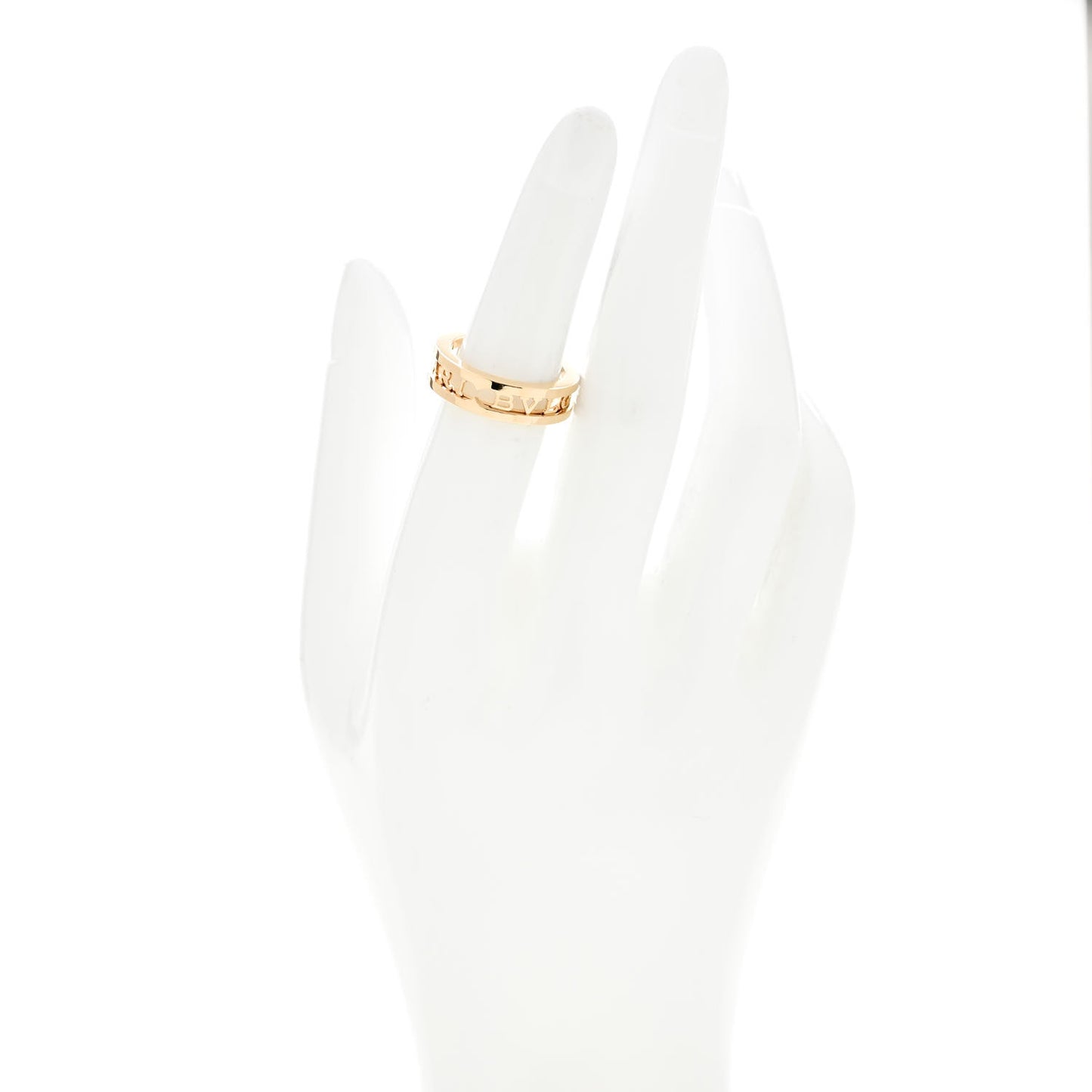 18K Yellow Gold B.Zero1 One-Band Logo Ring 52 6