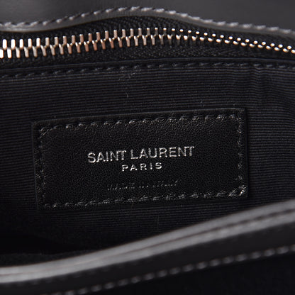 Saint Laurent Calfskin Y Quilted Monogram Toy Loulou Crossbody Bag Storm 6 of 11