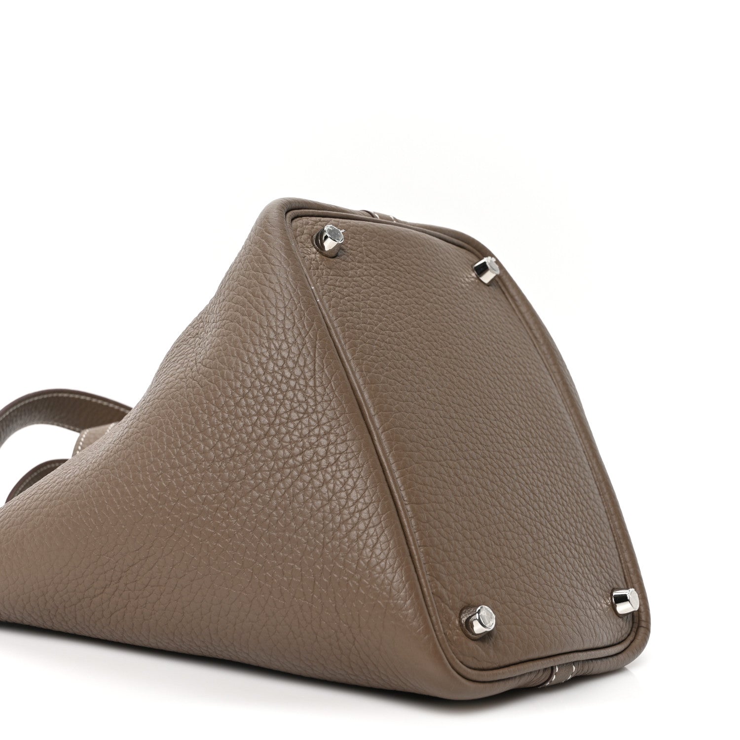 Hermes Taurillon Clemence Picotin Lock 18 PM Etoupe 8 of 9