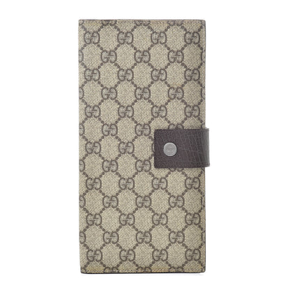 Gucci GG Plus Monogram Long Flap Wallet Brown 1 of 12
