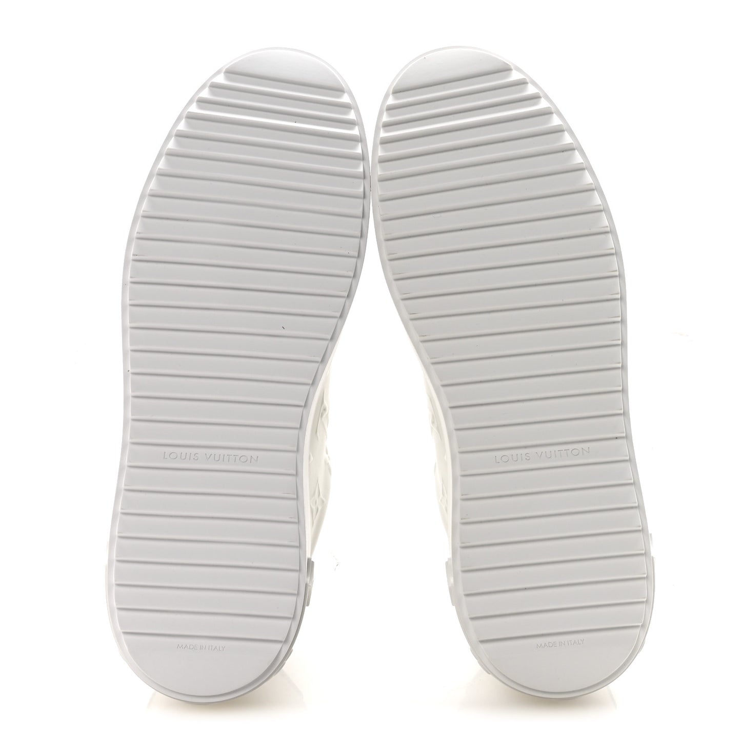Lambskin Embossed Monogram Time Out Sneakers 39.5 White