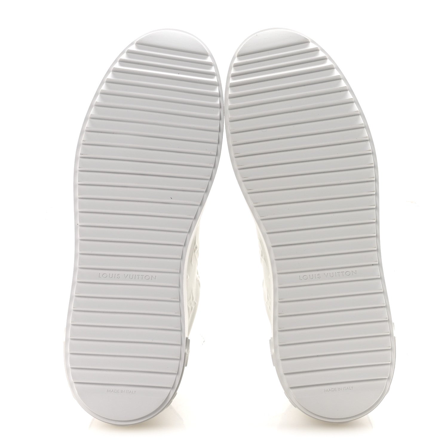 Louis Vuitton Lambskin Embossed Monogram Time Out Sneakers 39.5 White 6 of 9