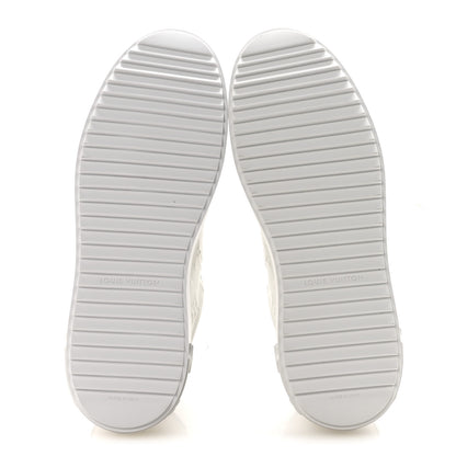 Louis Vuitton Lambskin Embossed Monogram Time Out Sneakers 39.5 White 6 of 9