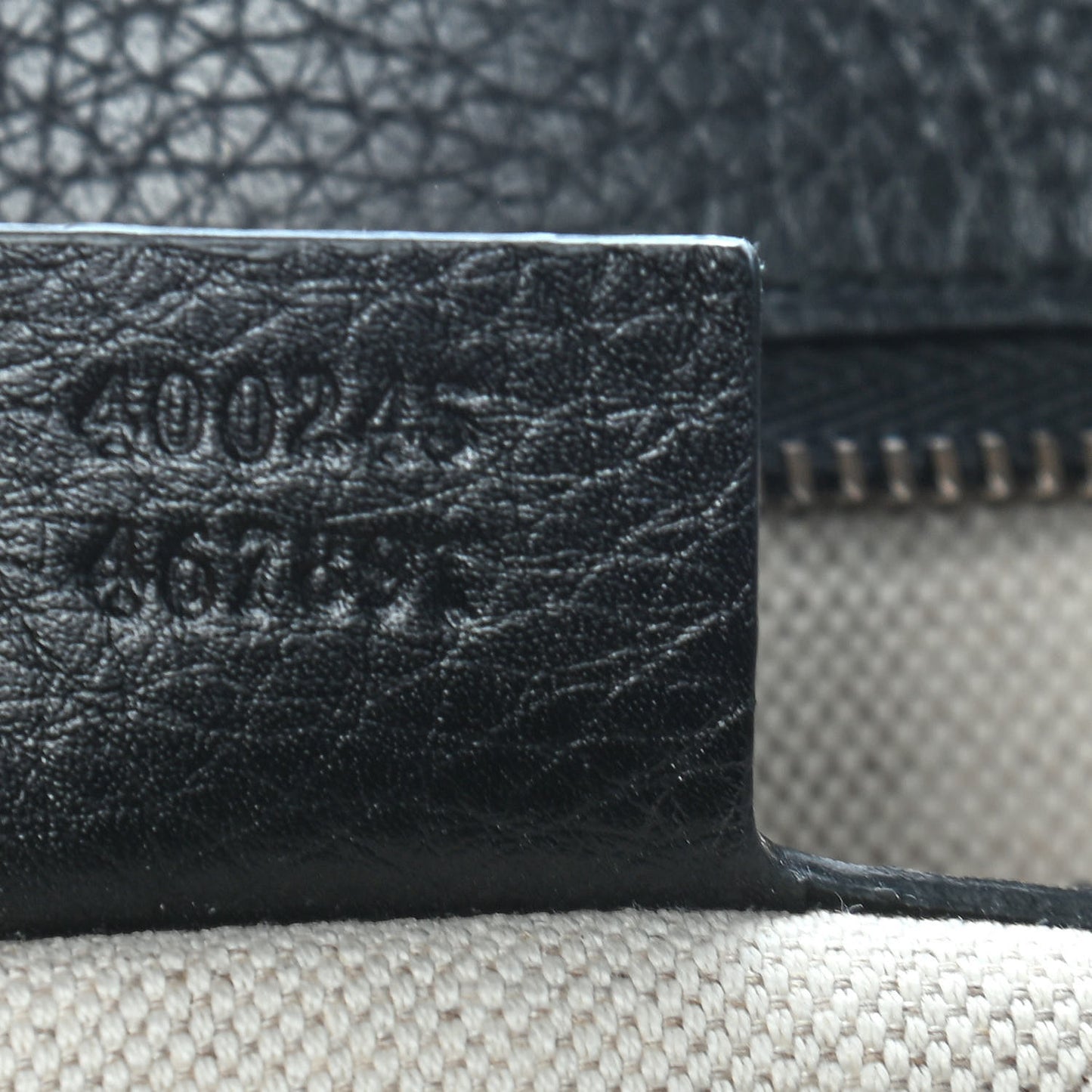 Calfskin Large GG Marmont Shoulder Bag Black