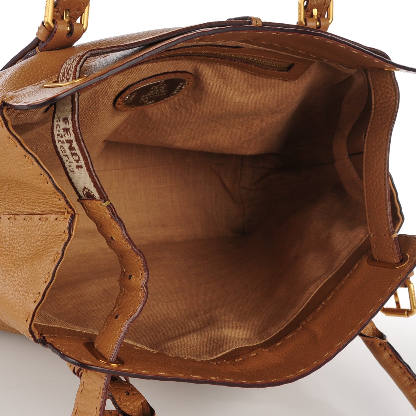 Cuoio Romano Selleria Large Villa Borghese Tote Brown