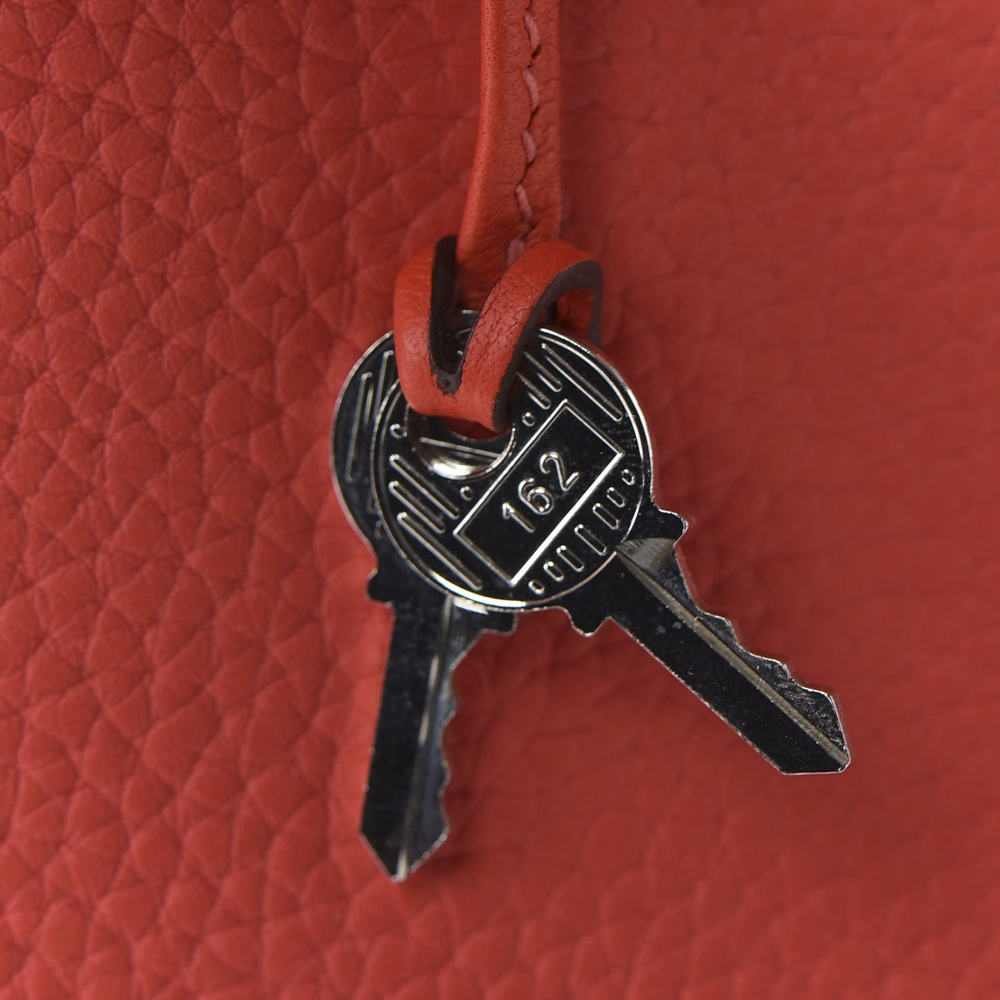 Taurillon Clemence Birkin 30 Rouge Pivoine