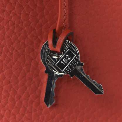 Hermes Taurillon Clemence Birkin 30 Rouge Pivoine 30 of 33