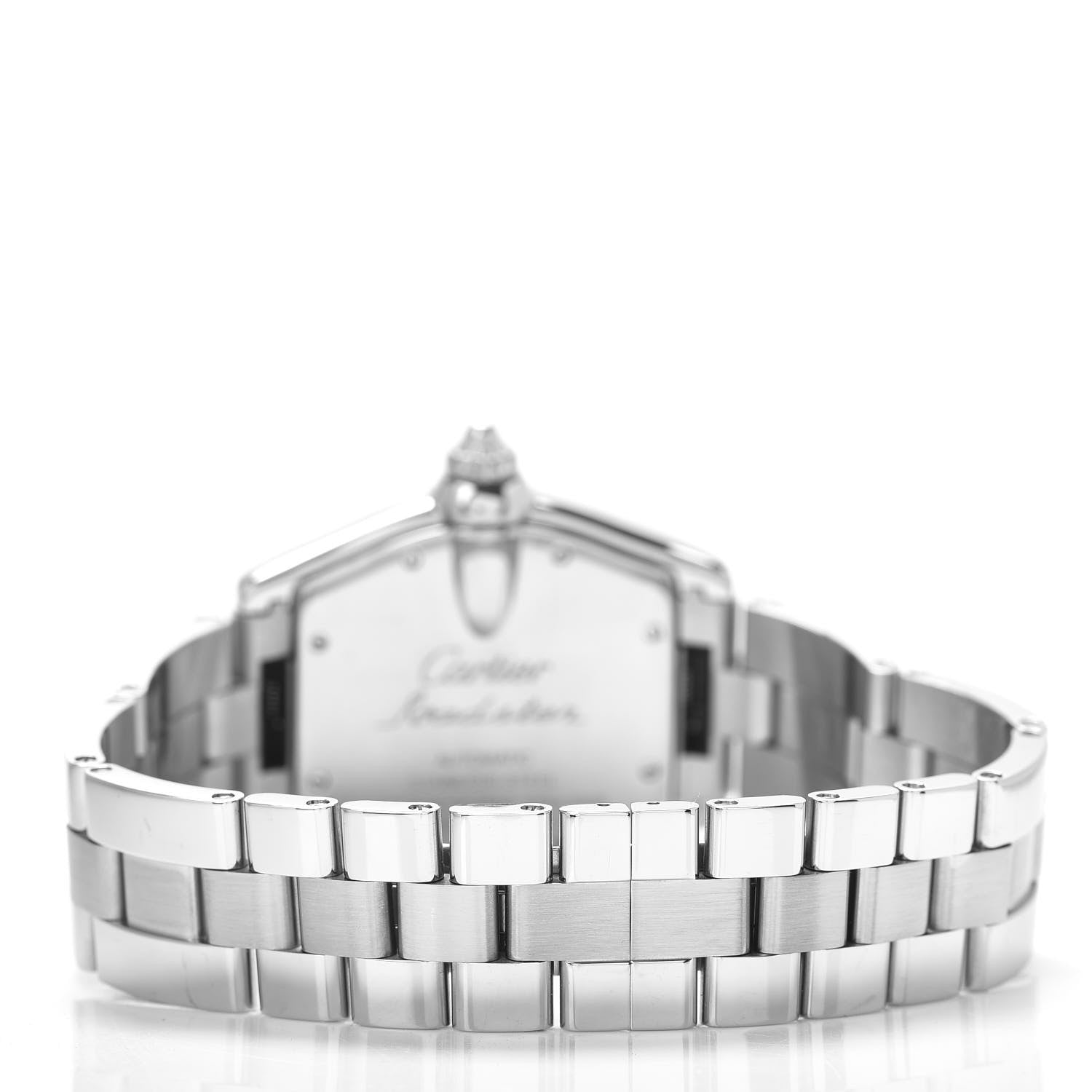Cartier Stainless Steel 37mm Roadster Automatic Watch Black 3 of 4