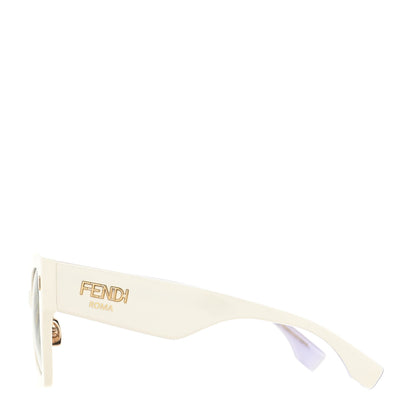 Fendi Acetate FF Sunglasses FF 0434/G/S White Gold 3 of 7