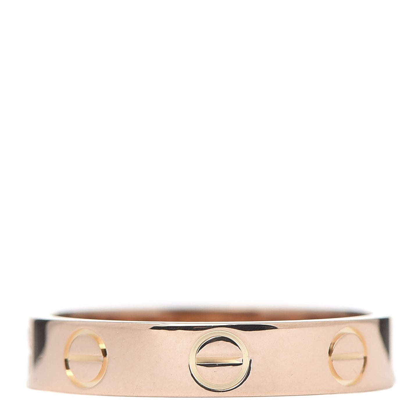 18K Pink Gold 3.5mm LOVE Wedding Band Ring 50 5.25