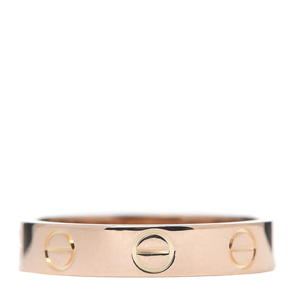 Cartier 18K Pink Gold 3.5mm LOVE Wedding Band Ring 50 5.25 1 of 4