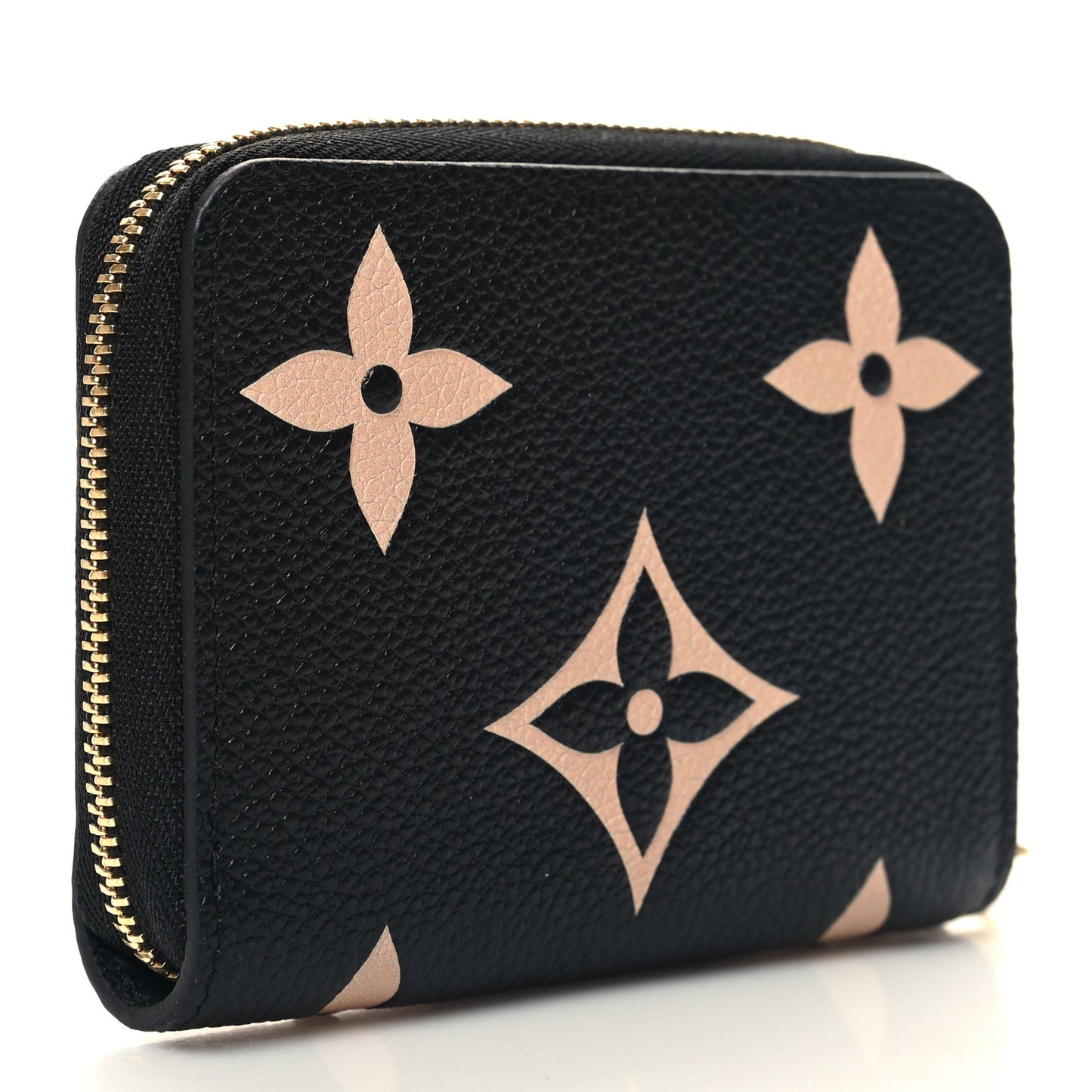Empreinte Monogram Giant Zippy Coin Purse Black Beige