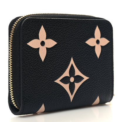 Louis Vuitton Empreinte Monogram Giant Zippy Coin Purse Black Beige 3 of 8