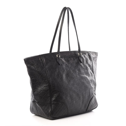 Gucci Guccissima Medium Bree Zippered Tote Black 2 of 12