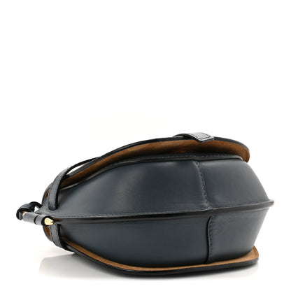 Loewe Calfskin Jacquard Mini Gate Crossbody Bag Onyx Blue 4 of 10