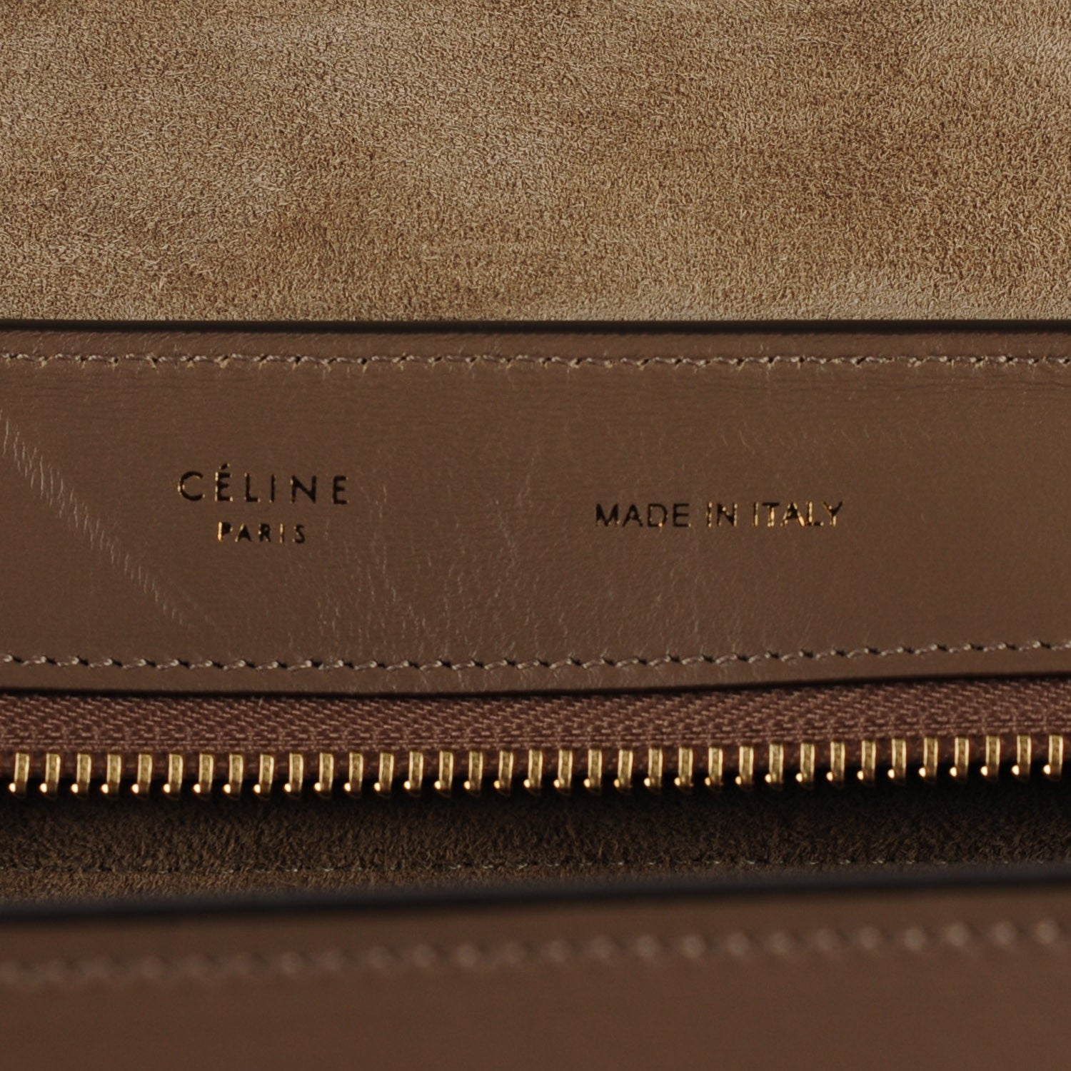Celine Smooth Calfskin Medium Trapeze Taupe 6 of 8