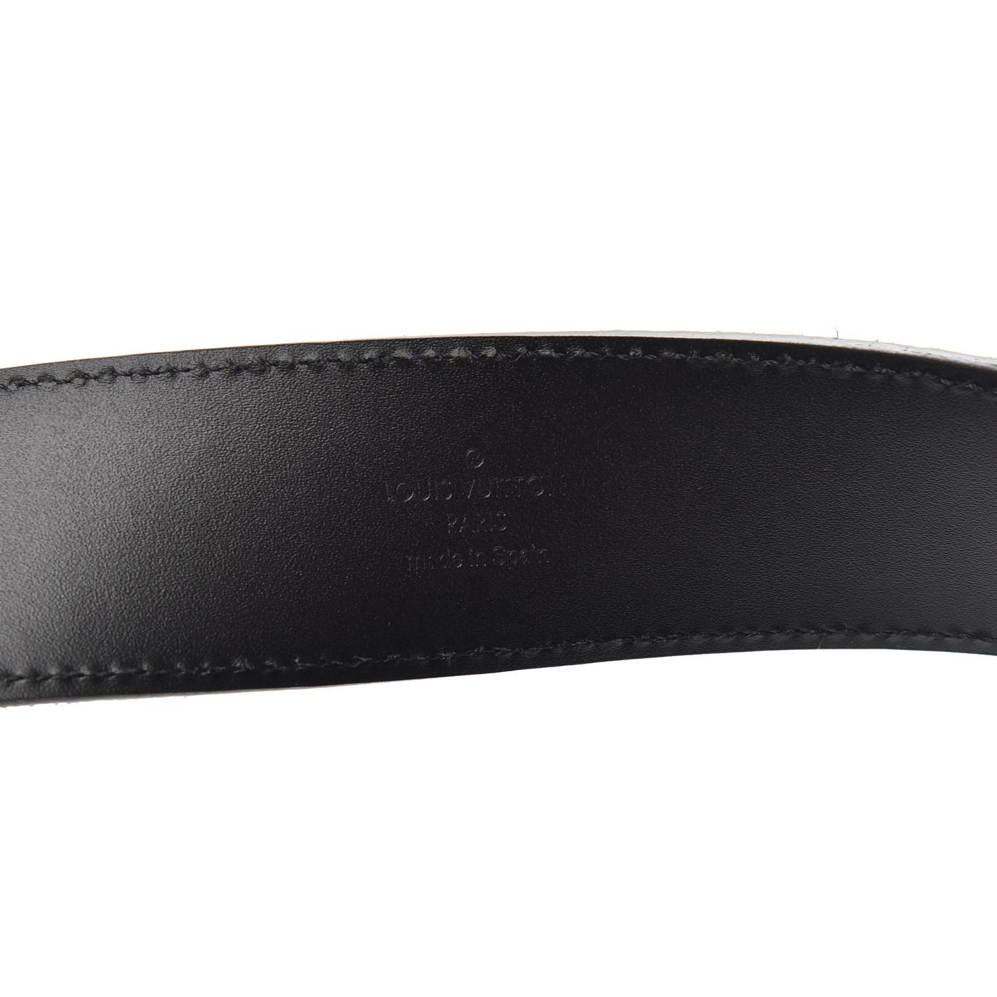 Suede Calfskin Mini Damier 40mm LV Initiales Belt 110 44 Carbone