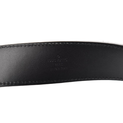 Louis Vuitton Suede Calfskin Mini Damier 40mm LV Initiales Belt 110 44 Carbone 5 of 6