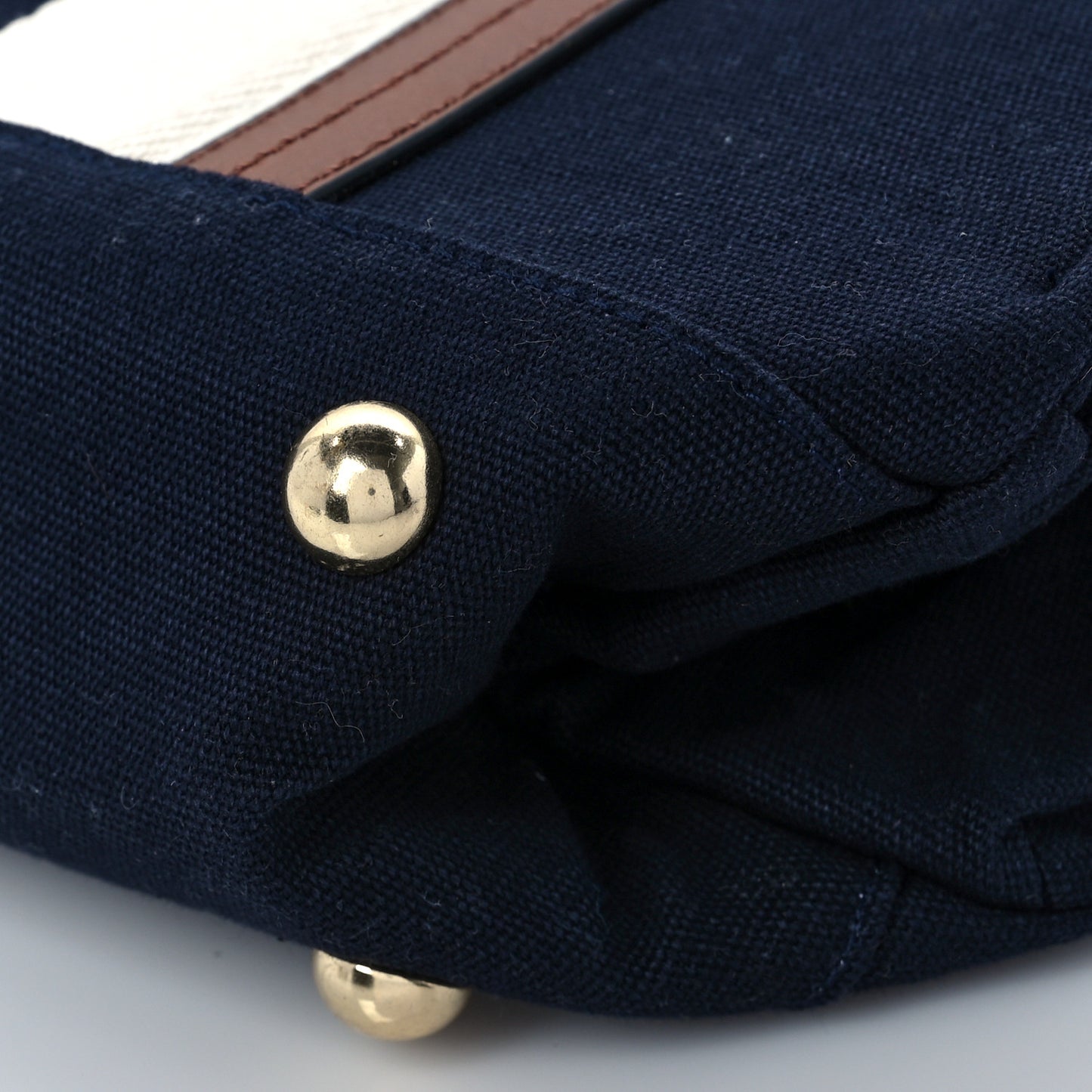 Cotton Calfskin Changing Bag Navy