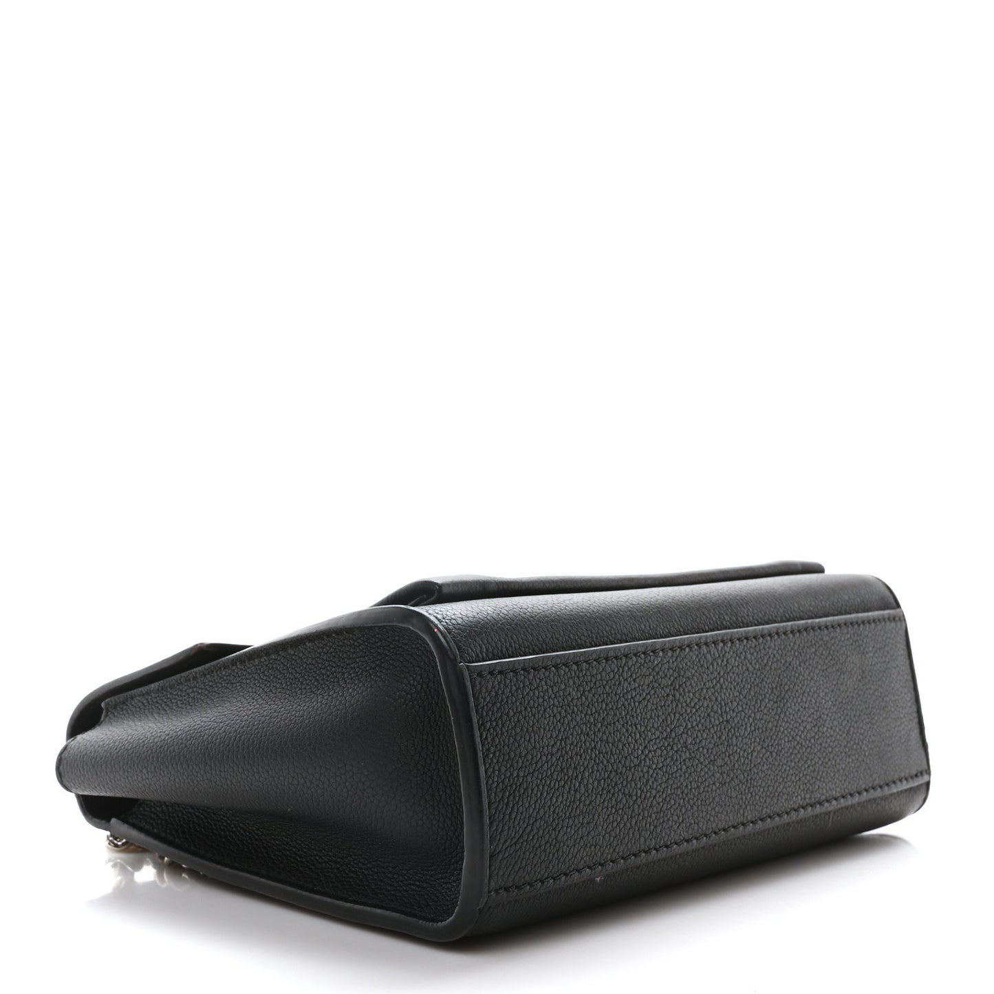 Soft Calfskin My Lockme Chain Bag BB Black