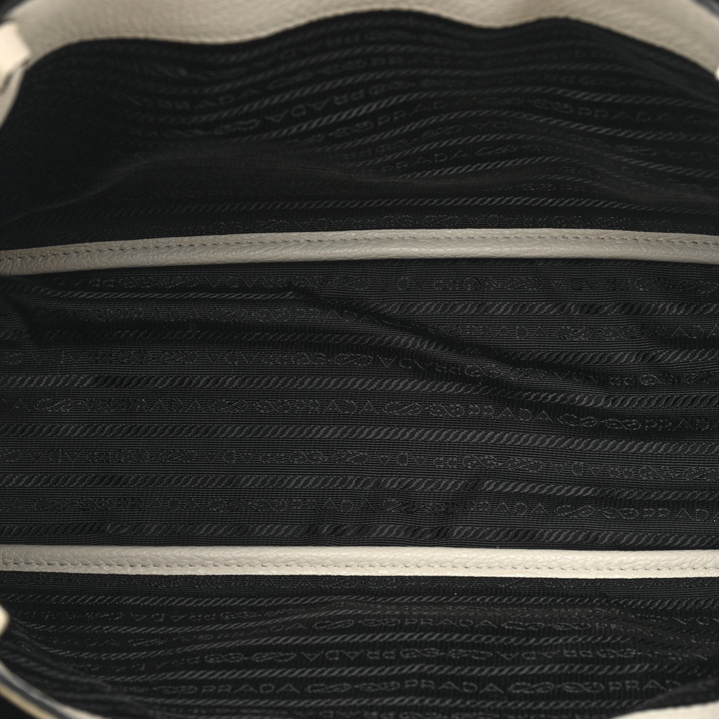 Vitello Daino Soft Medium Zippered Top Handle Bag White