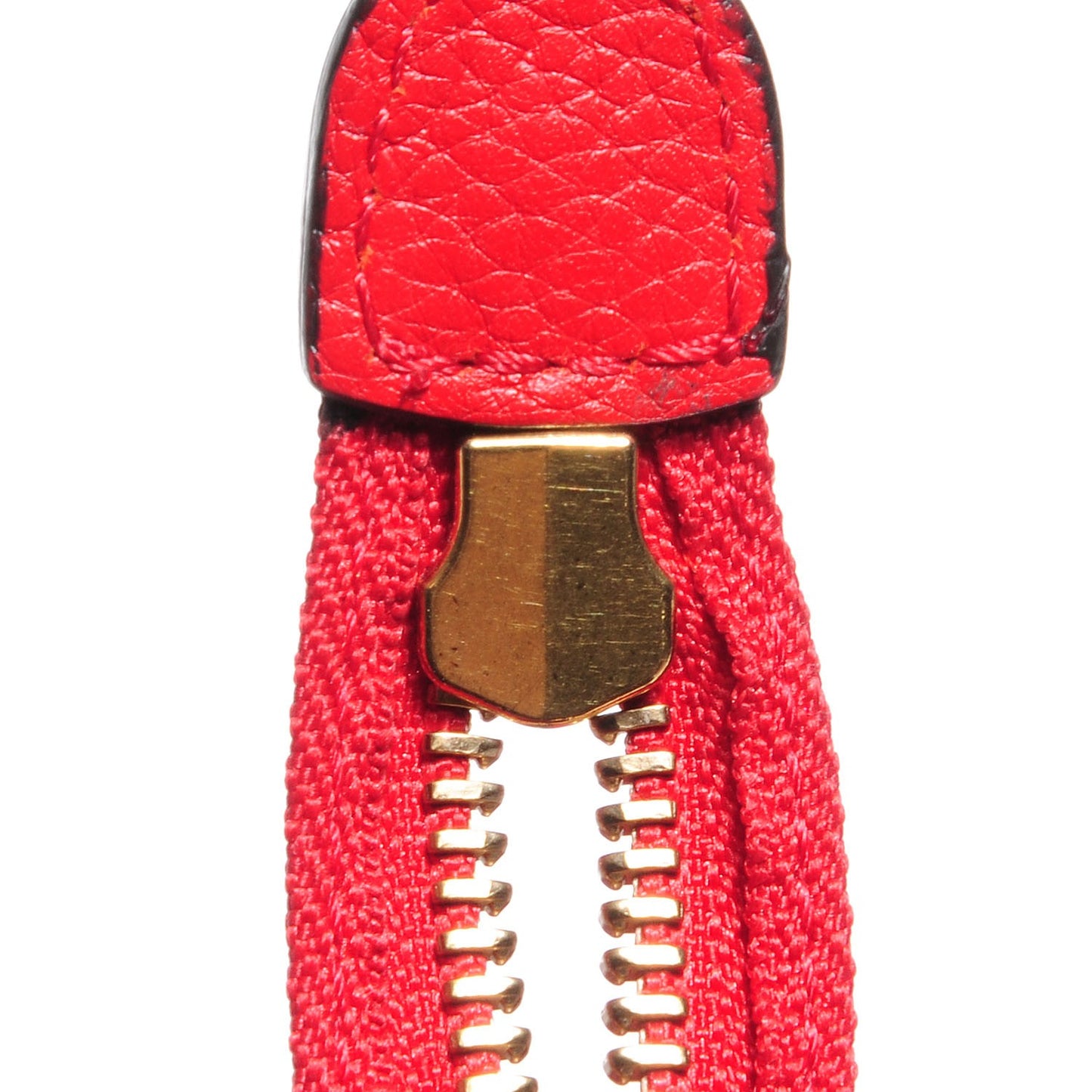 Drummed Calfskin Nano Luggage Coquelicot