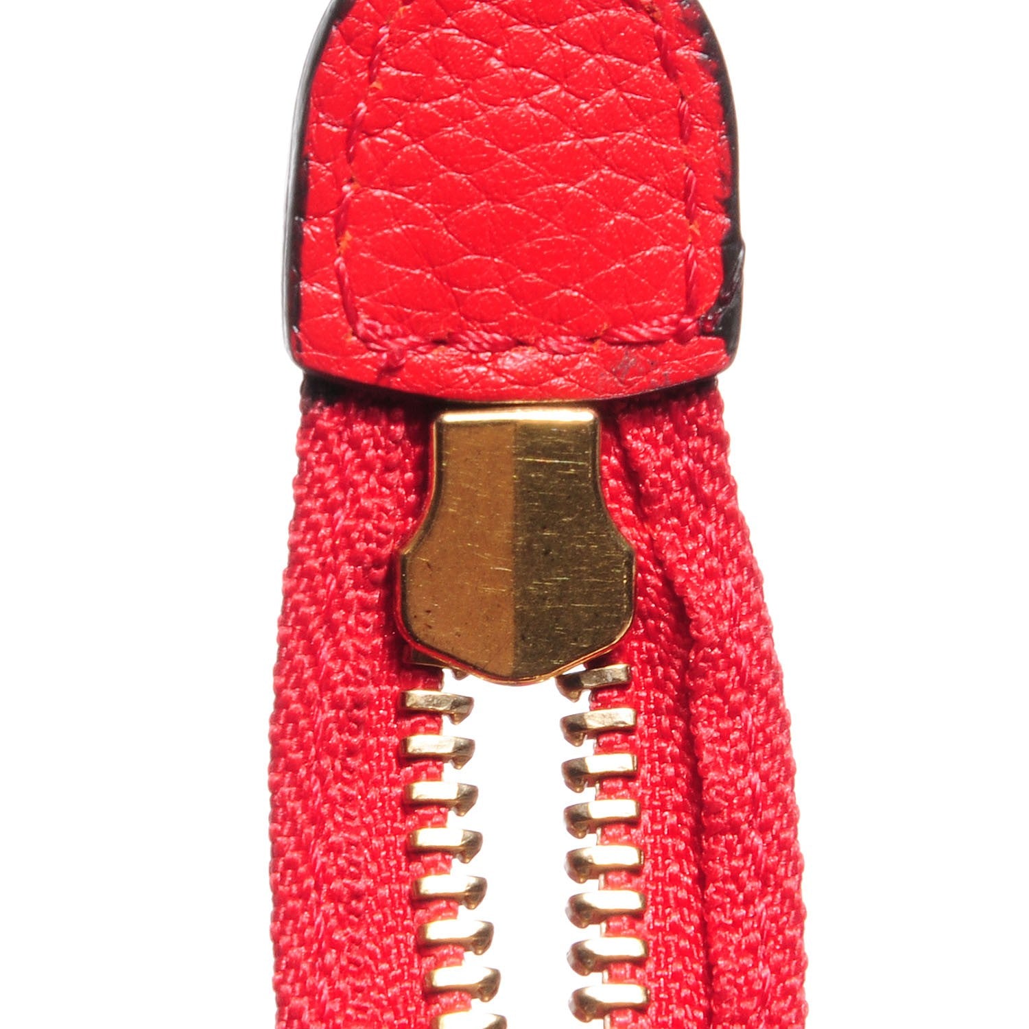 Celine Drummed Calfskin Nano Luggage Coquelicot 3 of 11