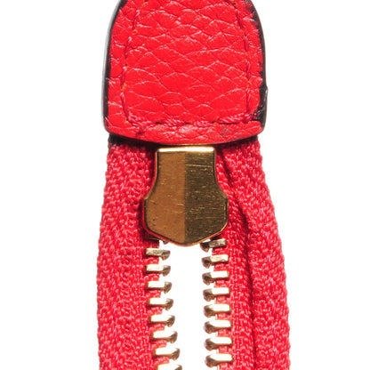 Celine Drummed Calfskin Nano Luggage Coquelicot 3 of 11