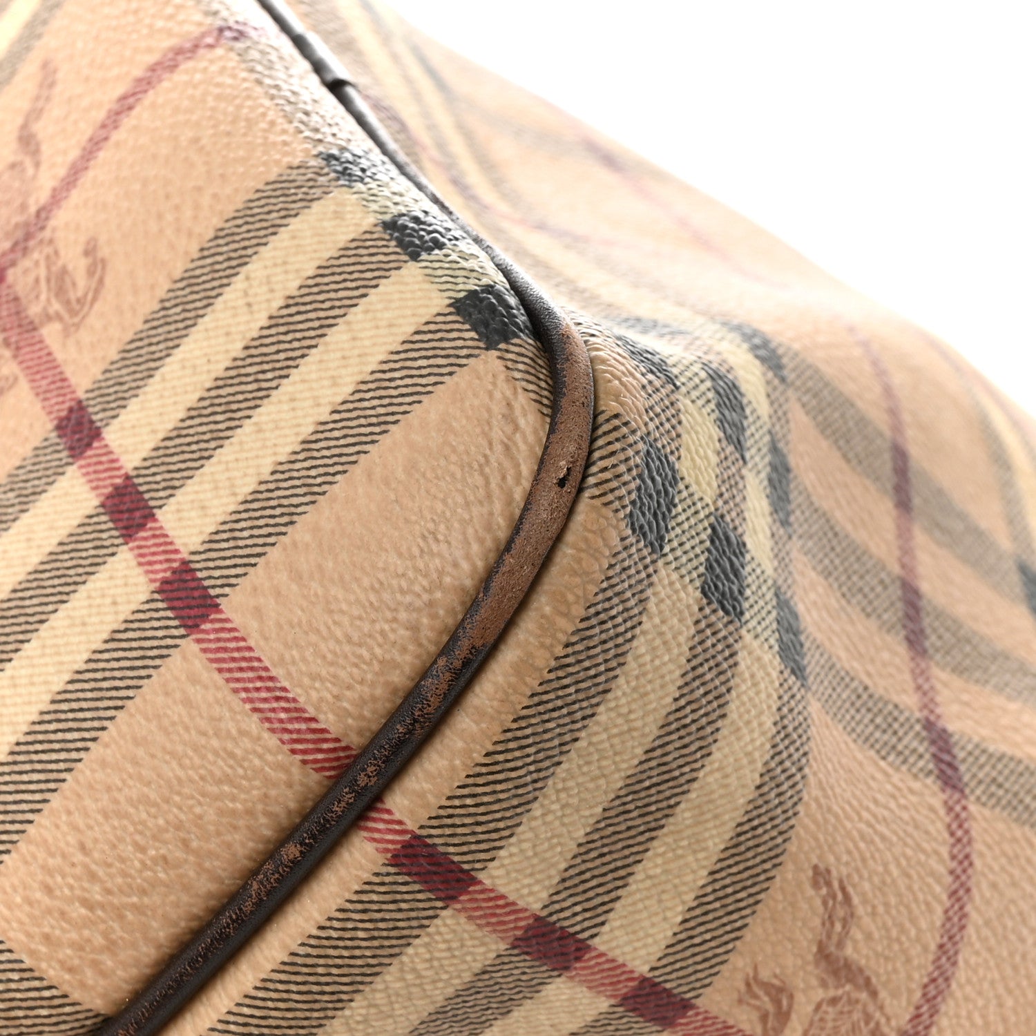 Burberry Haymarket Check Small Chester Bowling Bag Chocolate 14 of 17