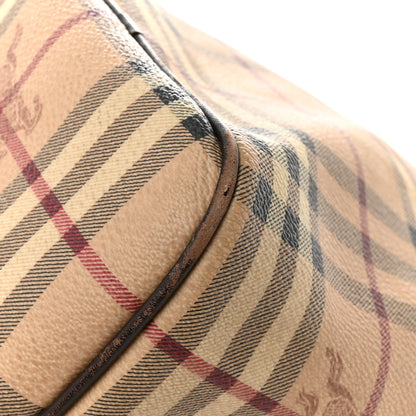 Burberry Haymarket Check Small Chester Bowling Bag Chocolate 14 of 17