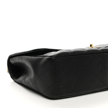 Chanel Caviar Quilted Jumbo Single Flap Black 8 of 10