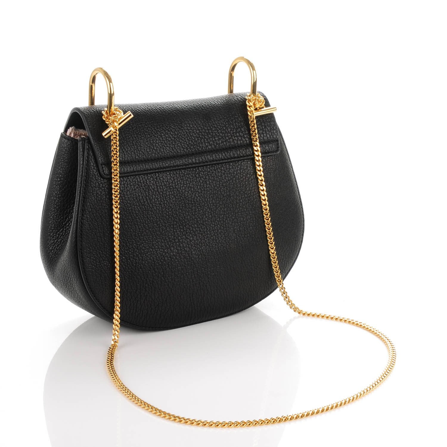 Chloe Grained Lambskin Drew Shoulder Bag Black 3 of 8