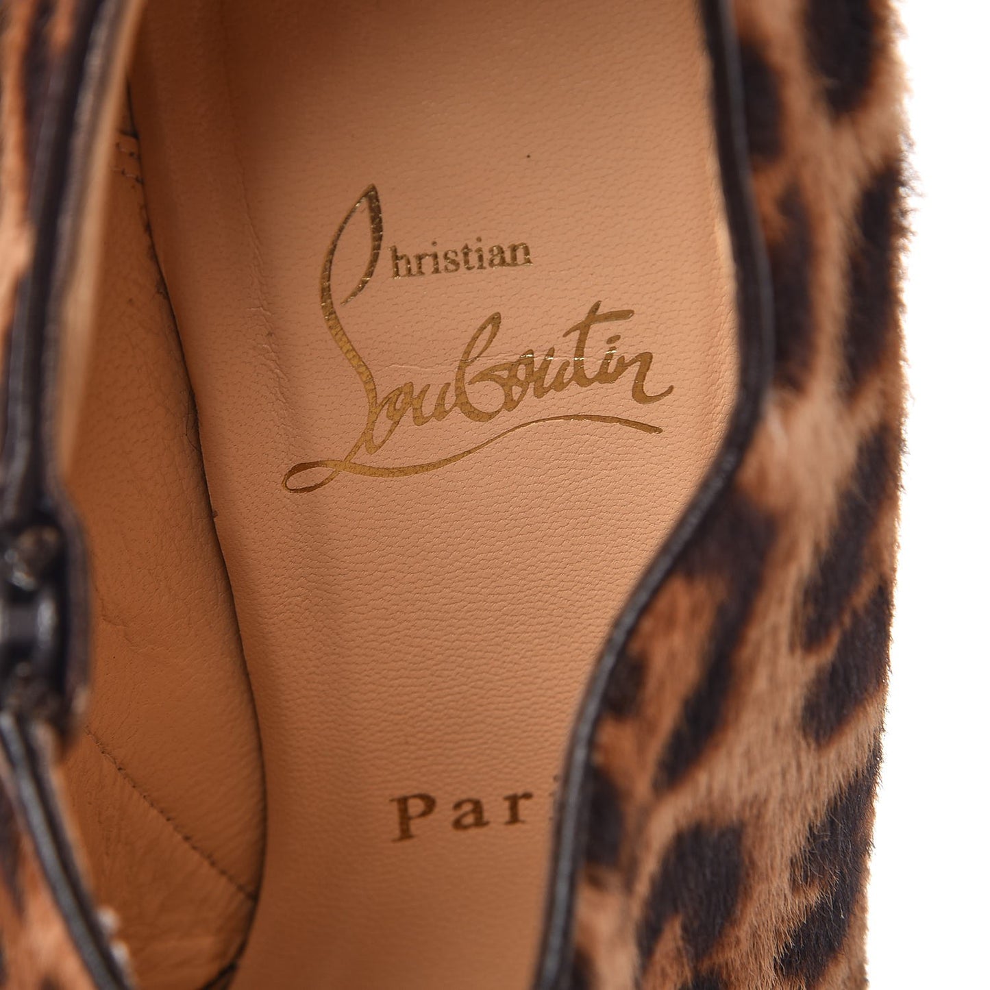 Pony Hair Luxor Dahlia 120 Ankle Boots 35.5 Leopard